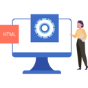پیش‌نمایش فایل woman-is-standing-next-to-a-monitor-9596490 از پک برنامه‌نویس