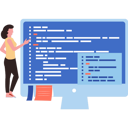 پیش‌نمایش فایل woman-is-working-on-the-monitor-9596532 از پک برنامه‌نویس