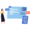پیش‌نمایش فایل woman-looking-at-coding-9596544 از پک برنامه‌نویس