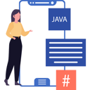 پیش‌نمایش فایل woman-looking-at-java-coding-9596500 از پک برنامه‌نویس