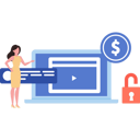 پیش‌نمایش فایل woman-with-laptop-is-unlocked-9596477 از پک برنامه‌نویس