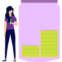 پیش‌نمایش فایل girl-is-saving-money-in-a-jar-9634520 از پک درآمد فعال و غیرفعال