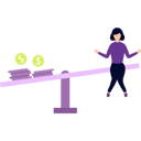 پیش‌نمایش فایل girl-is-sitting-on-the-balance-scale-9634608 از پک درآمد فعال و غیرفعال