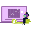پیش‌نمایش فایل girl-is-working-on-an-analytical-graph-of-dollars-9634511 از پک درآمد فعال و غیرفعال