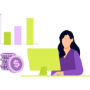پیش‌نمایش فایل girl-is-working-on-the-dollar-graph-9634535 از پک درآمد فعال و غیرفعال