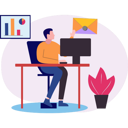 پیش‌نمایش فایل boy-receiving-mail-on-computer-9615719 از پک ارسال ایمیل