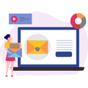 پیش‌نمایش فایل girl-carrying-mail-9615903 از پک ارسال ایمیل