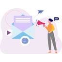 پیش‌نمایش فایل girl-doing-mail-marketing-9615762 از پک ارسال ایمیل