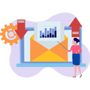 پیش‌نمایش فایل girl-explaining-mail-graph-9615883 از پک ارسال ایمیل