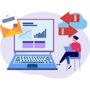 پیش‌نمایش فایل girl-transferring-data-online-9615759 از پک ارسال ایمیل