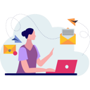 پیش‌نمایش فایل girl-working-on-laptop-9615753 از پک ارسال ایمیل