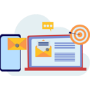 پیش‌نمایش فایل laptop-displays-mail-target-9615754 از پک ارسال ایمیل