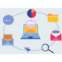 پیش‌نمایش فایل mail-in-laptop-9615860 از پک ارسال ایمیل