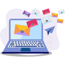 پیش‌نمایش فایل mails-sent-from-laptops-9615731 از پک ارسال ایمیل