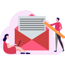 پیش‌نمایش فایل man-and-girl-writing-letter-9615744 از پک ارسال ایمیل