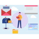 پیش‌نمایش فایل man-posting-mail-online-9615881 از پک ارسال ایمیل