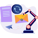 پیش‌نمایش فایل robot-holding-mail-9615885 از پک ارسال ایمیل