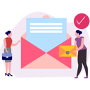 پیش‌نمایش فایل two-girls-sending-mail-9615890 از پک ارسال ایمیل