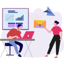 پیش‌نمایش فایل woman-talking-to-working-boy-9615855 از پک ارسال ایمیل