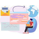 پیش‌نمایش فایل woman-working-globally-9615863 از پک ارسال ایمیل
