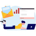 پیش‌نمایش فایل woman-working-on-laptop-9615904 از پک ارسال ایمیل