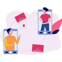 پیش‌نمایش فایل young-boy-and-a-girl-communicating-via-email-9615720 از پک ارسال ایمیل
