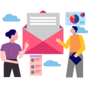 پیش‌نمایش فایل young-boy-and-girl-talking-about-business-mail-9615889 از پک ارسال ایمیل