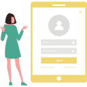 پیش‌نمایش فایل girl-logging-into-account-9624763 از پک اطلاعات
