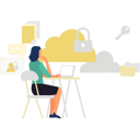 پیش‌نمایش فایل girl-working-on-cloud-data-security-9624707 از پک اطلاعات