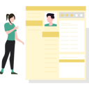 پیش‌نمایش فایل woman-looking-at-resume-9624744 از پک اطلاعات