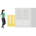 پیش‌نمایش فایل woman-standing-next-to-server-9624773 از پک اطلاعات