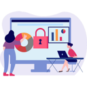 پیش‌نمایش فایل girl-is-doing-data-security-9673975 از پک امنیت داده