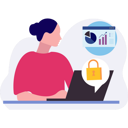 پیش‌نمایش فایل girl-is-working-on-a-chart-graph-9674056 از پک امنیت داده