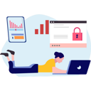پیش‌نمایش فایل girl-is-working-on-her-laptop-9674019 از پک امنیت داده