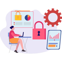 پیش‌نمایش فایل girl-is-working-on-laptop-9673986 از پک امنیت داده