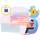 پیش‌نمایش فایل girl-is-working-on-software-programming-9674025 از پک امنیت داده