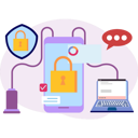 پیش‌نمایش فایل laptop-is-connected-to-phone-9674022 از پک امنیت داده
