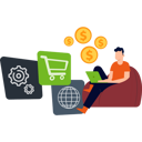 پیش‌نمایش فایل boy-is-shopping-online-9684641 از پک فناوری مالی