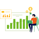پیش‌نمایش فایل boy-is-working-on-dollar-graph-9684617 از پک فناوری مالی