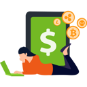 پیش‌نمایش فایل girl-deals-in-currencies-9684633 از پک فناوری مالی