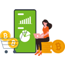 پیش‌نمایش فایل girl-is-buying-bitcoins-9684533 از پک فناوری مالی
