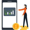 پیش‌نمایش فایل girl-is-looking-at-dollar-graph-9684544 از پک فناوری مالی
