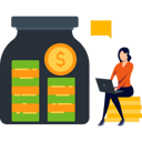 پیش‌نمایش فایل girl-is-saving-money-in-a-jar-9684637 از پک فناوری مالی