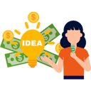 پیش‌نمایش فایل girl-is-telling-a-business-idea-9684605 از پک فناوری مالی