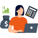 پیش‌نمایش فایل girl-is-working-on-her-laptop-9684598 از پک فناوری مالی
