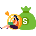 پیش‌نمایش فایل girl-is-working-on-her-laptop-9684601 از پک فناوری مالی