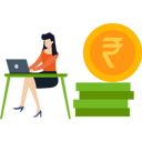 پیش‌نمایش فایل girl-is-working-on-laptop-9684514 از پک فناوری مالی