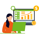 پیش‌نمایش فایل girl-is-working-on-monitor-9684624 از پک فناوری مالی