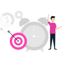 پیش‌نمایش فایل man-set-target-reminder-9634772 از پک جذب مخاطب هدف