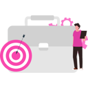پیش‌نمایش فایل man-working-with-business-target-9634790 از پک جذب مخاطب هدف